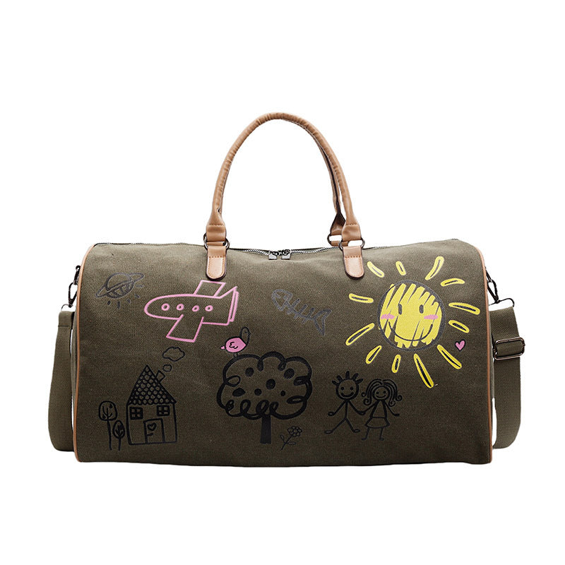 Künstlerische Kritzel Reise Duffle Tasche Brehn