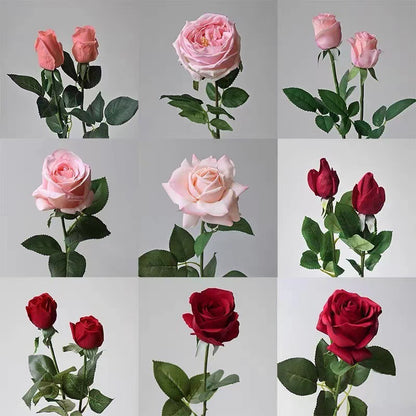 Lebensgroßes gefälschtes Rosenbouquet
