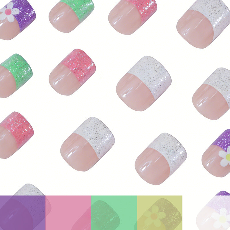Glitzernde Floral Nagelkunst Verbesserungen Brehn