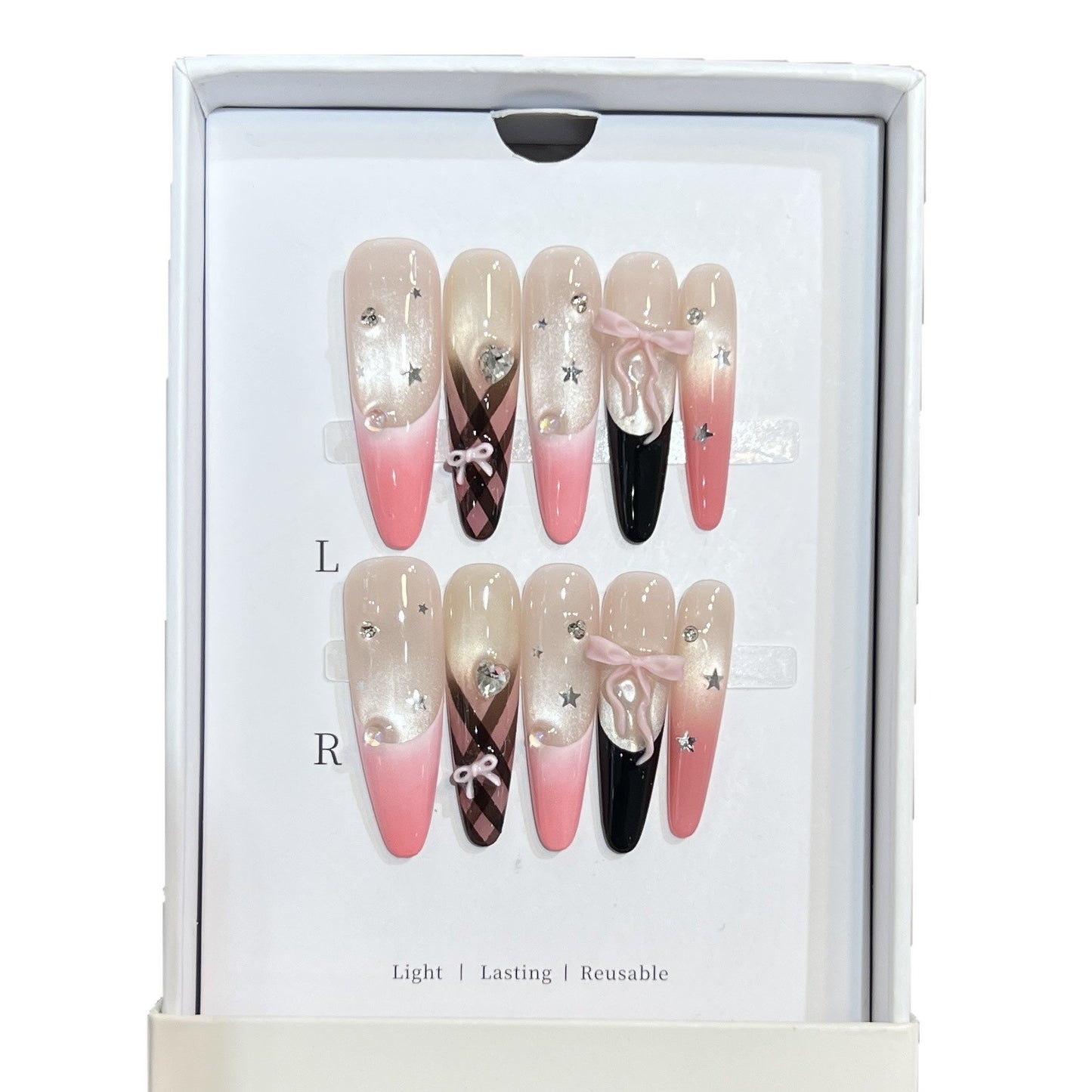 Premium Dekorative Stiletto Drucknagelset Brehn