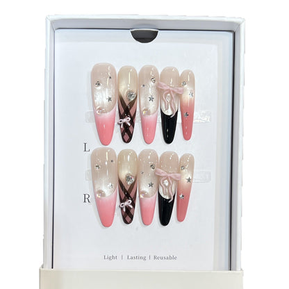 Premium Dekorative Stiletto Drucknagelset Brehn