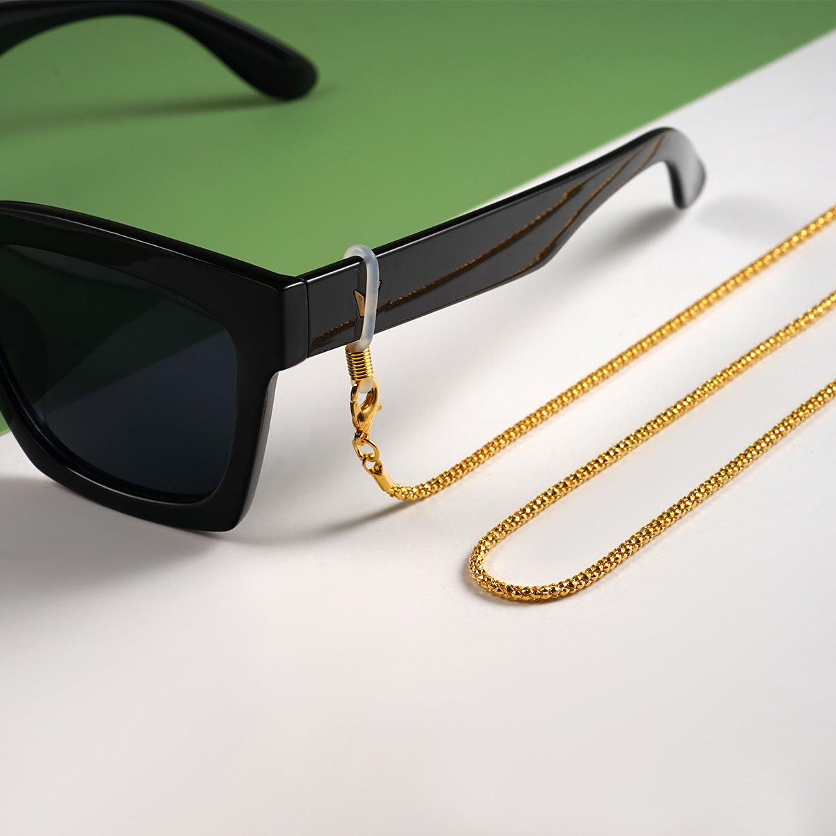 Elegante Goldene Metall Brille Kette Brehn
