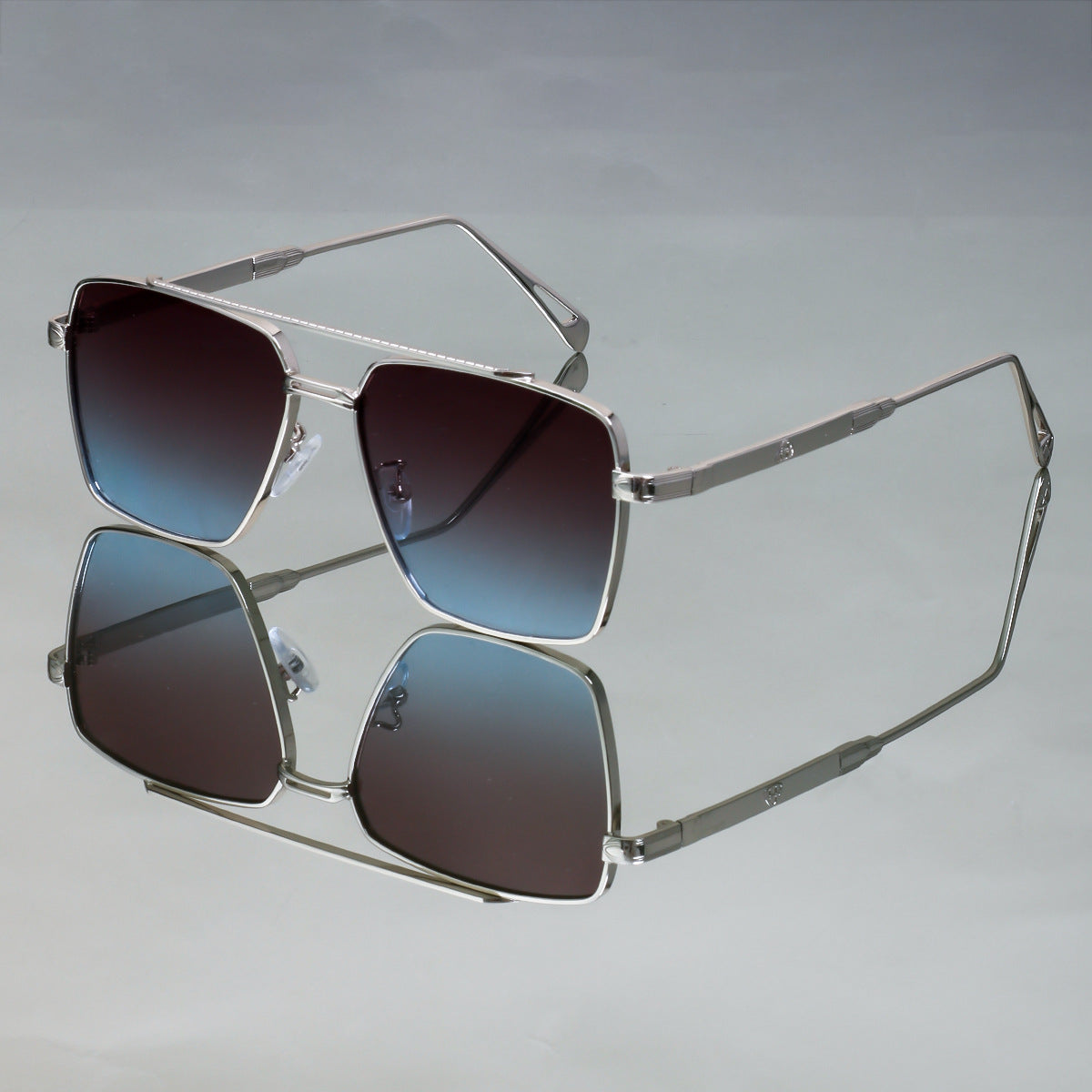 Damen oversized Sonnenbrille mit elegantem Metallrahmen Brehn