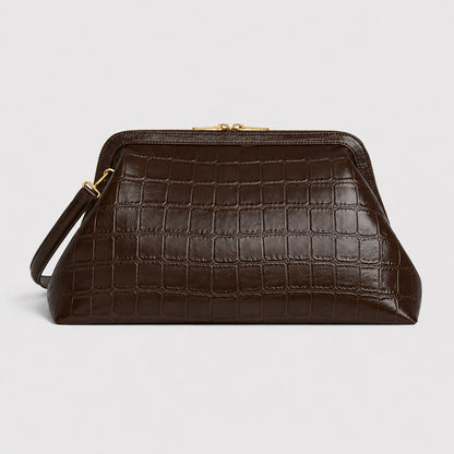 Klassische Rahmenledertasche