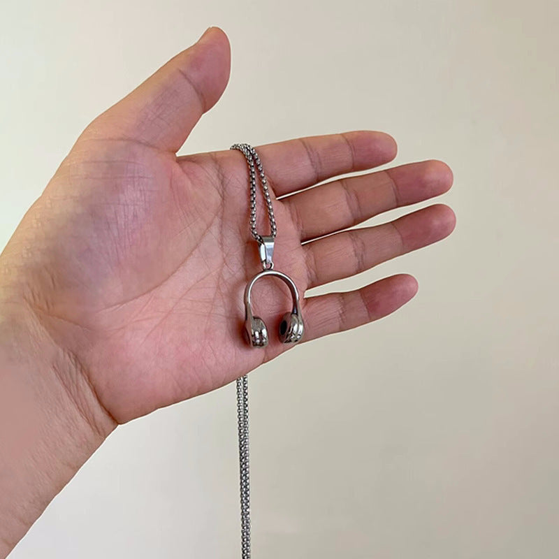 Kopfhörer Anhänger Halskette Brehn