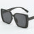 Damen oversized Designer-Sonnenbrille im modernen geflochtenen Design Brehn