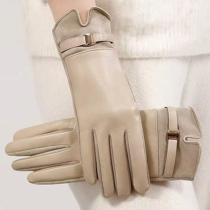 Luxuriöse Leder-Touchscreen-Handschuhe Brehn