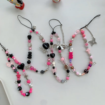 Farbenfrohes Perlen Charm Armband Brehn