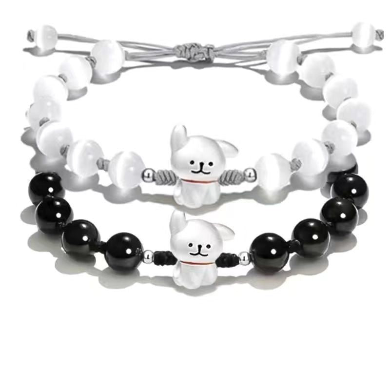Verstellbares süßes Hund Charm Armband Brehn
