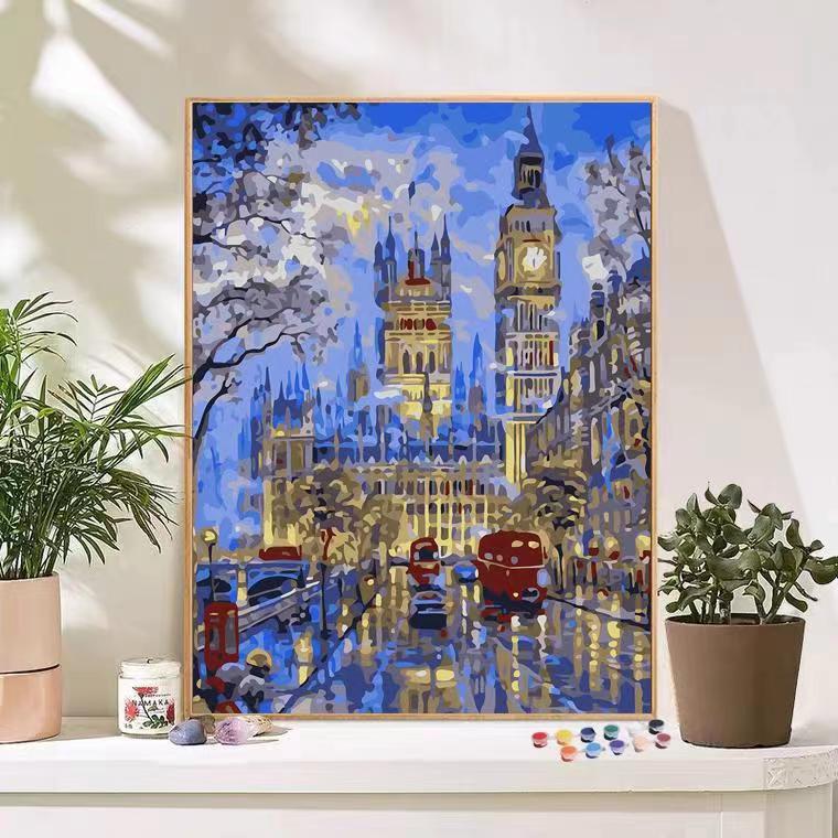 Szenische Berglandschaft Kunst Leinwanddruck Brehn