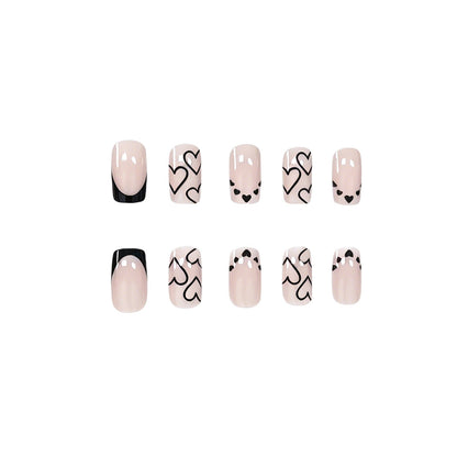 Herz-inspirierte Acryl-Nagelkunst-Set Brehn