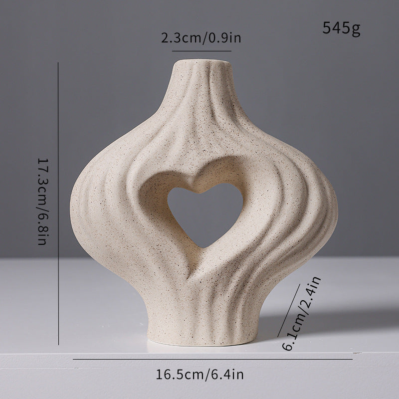 Künstlerische Herzförmige Dekorative Vase