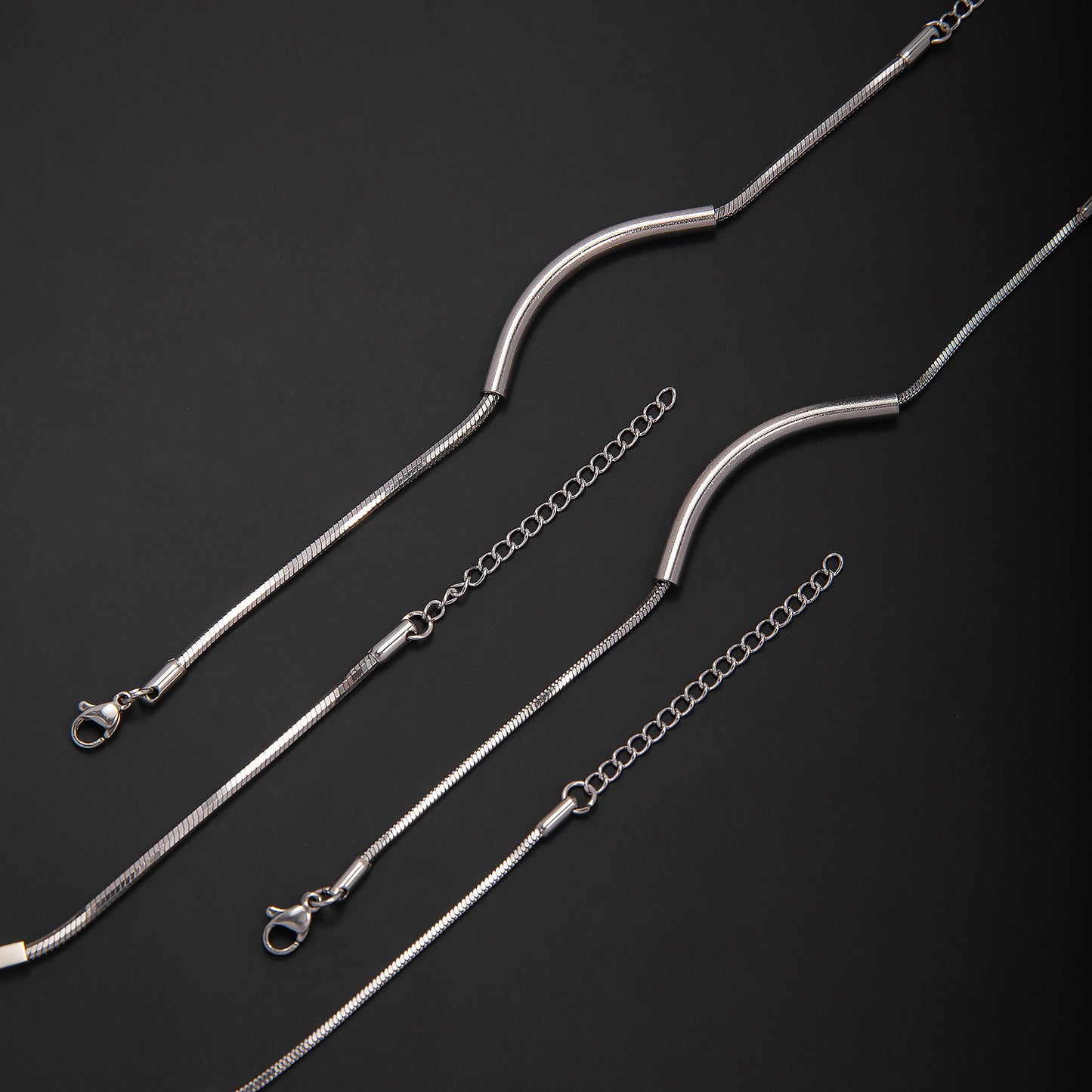 Elegante Minimalistische Silberkette Armband Brehn