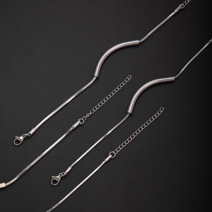 Elegante Minimalistische Silberkette Armband Brehn