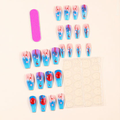 Floral 3D Nagelkunst Erweiterungen Brehn
