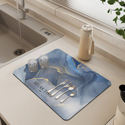 Premium Marmor-Druck Küchenmatte Brehn