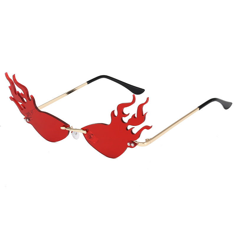 Damen modische Sonnenbrille mit flammenförmigem Design Brehn
