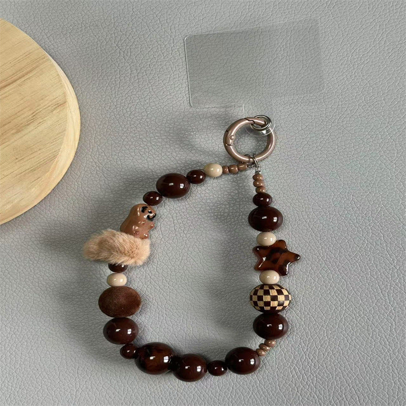 Dekorativer Beaded Schlüsselanhänger Halter Brehn