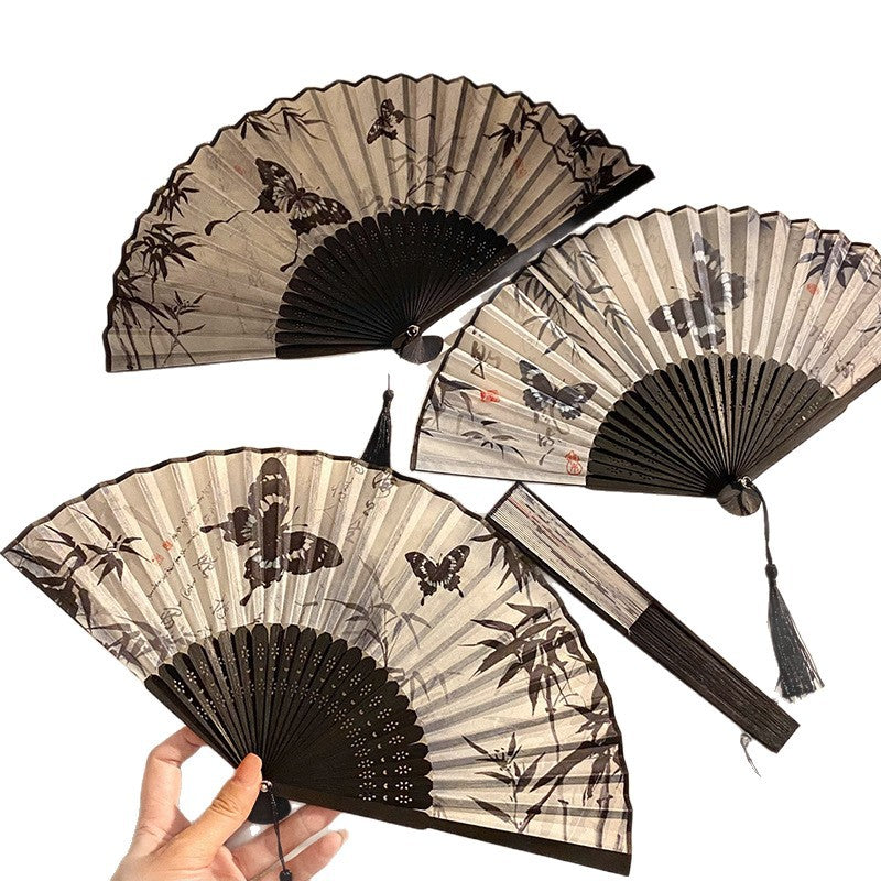 Handgefertigter Fächer mit Elegantem Schmetterlingsdesign Brehn