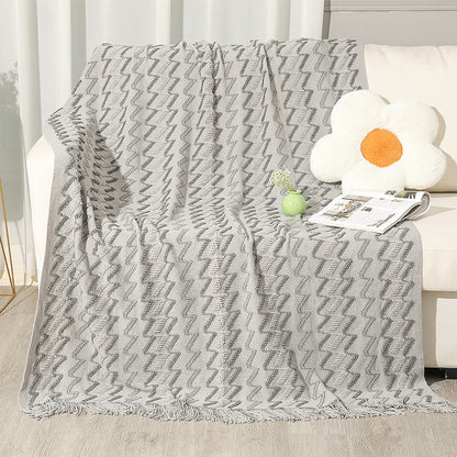 Damen Dekorative Zickzack-Strickdecke Brehn
