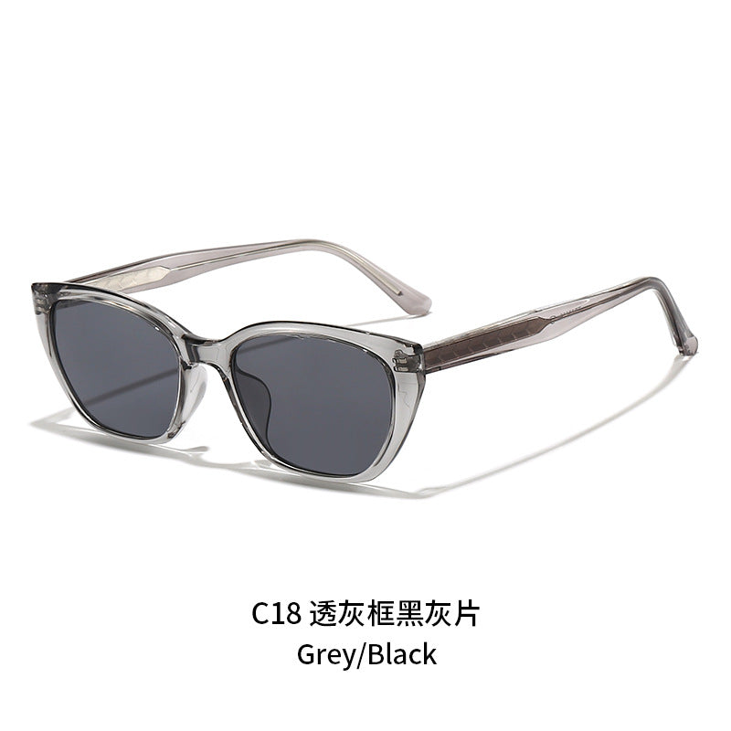 Damen futuristische Sonnenbrille mit markantem Rahmen Brehn