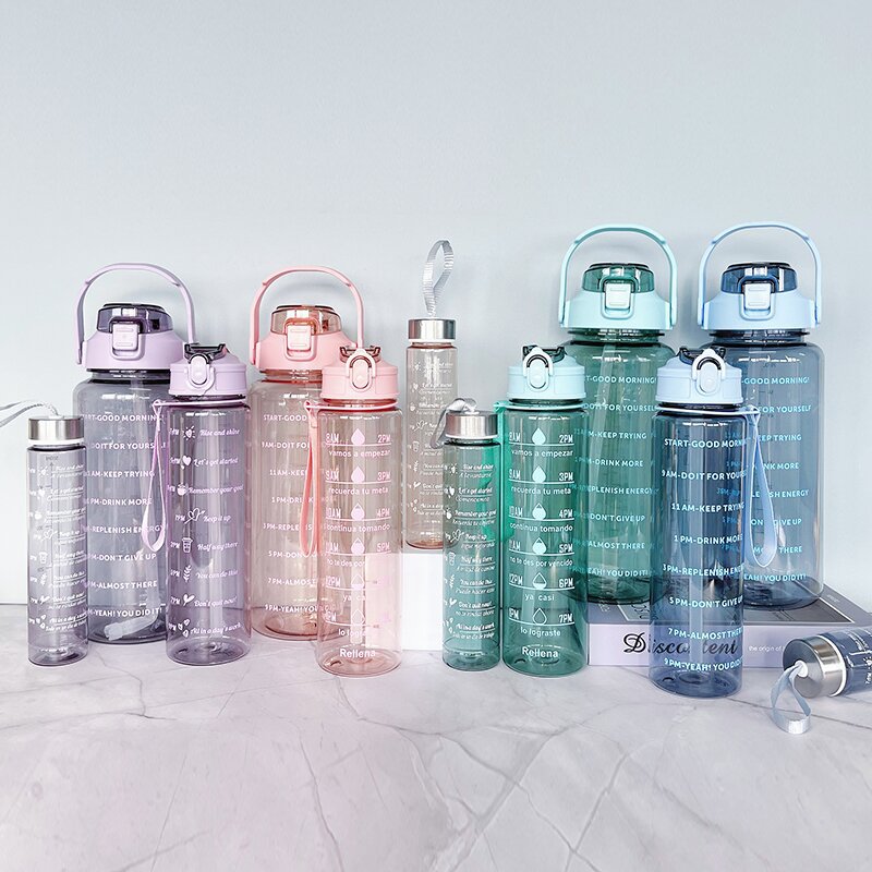 Damen Wasserflasche mit Motivationsdruck Brehn