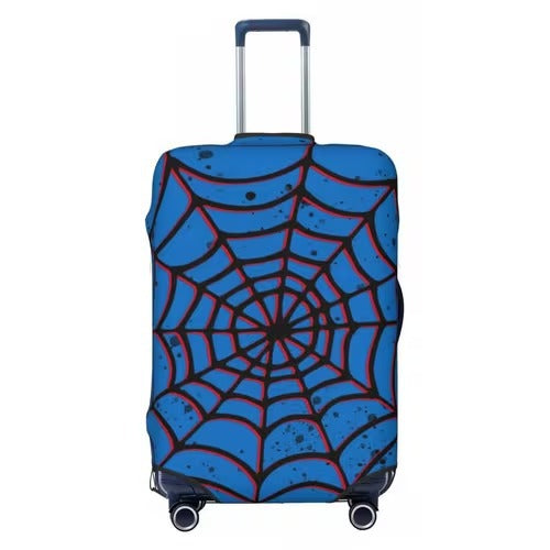 Unisex nan elastische Kofferschutzhülle mit Fußball-Argyle-Motiv, reißfestes Stretchcover für Trolley mit Griff- und Rollenöffnungen Brehn