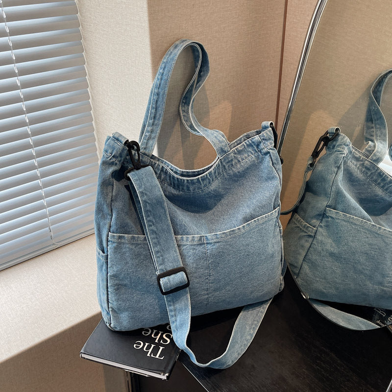 Premium Denim Schultertasche Brehn