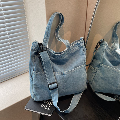 Premium Denim Schultertasche Brehn
