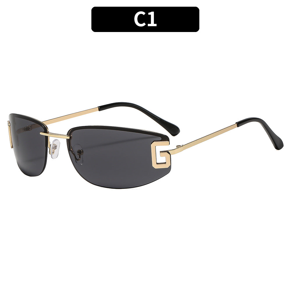 Elegante Übergroße Schild Sonnenbrille