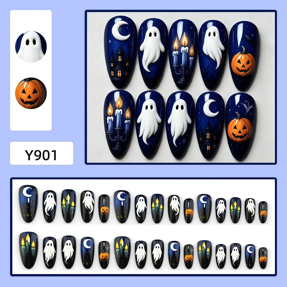 Kunstnägel mit Gruseligen Halloween-Motiven Brehn