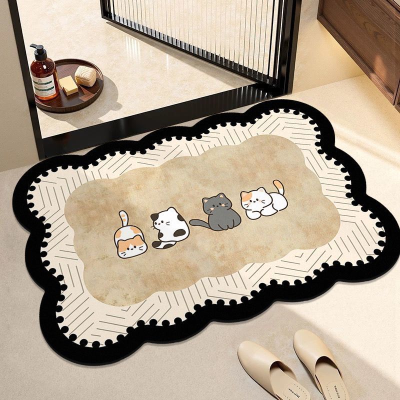 Adorable Hunde-Themen Eingangsmatte Brehn