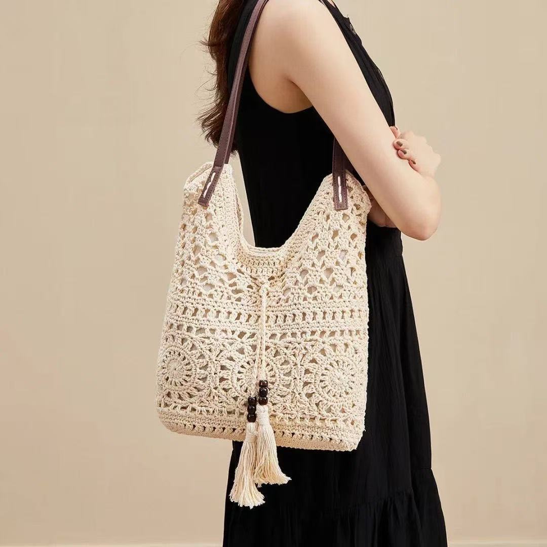 Handgefertigte Makramee Strandtasche Brehn