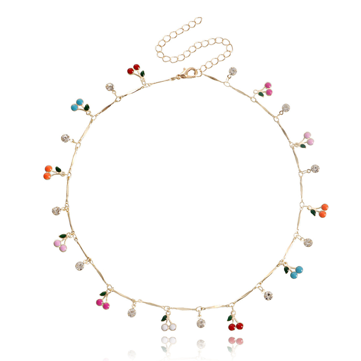 Floral Charm Anhänger Halskette Brehn