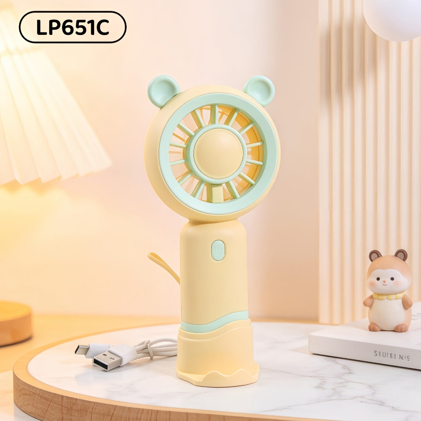 Damen Tragbarer Mini Handventilator mit Katzenohren Brehn