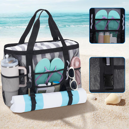 Multifunktionale Strandtasche mit Netzdesign Brehn