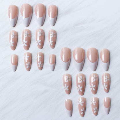 Elegantes florales Tipp Acryl-Nagelkunst-Kit