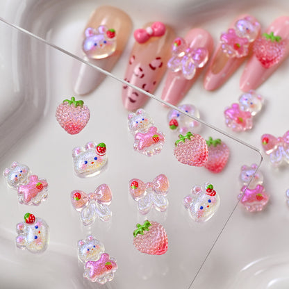 Dekorative 3D Nagelkunst Charms