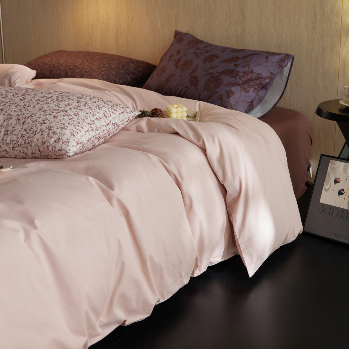 Luxus Baumwoll-Satin Bettbezug Set