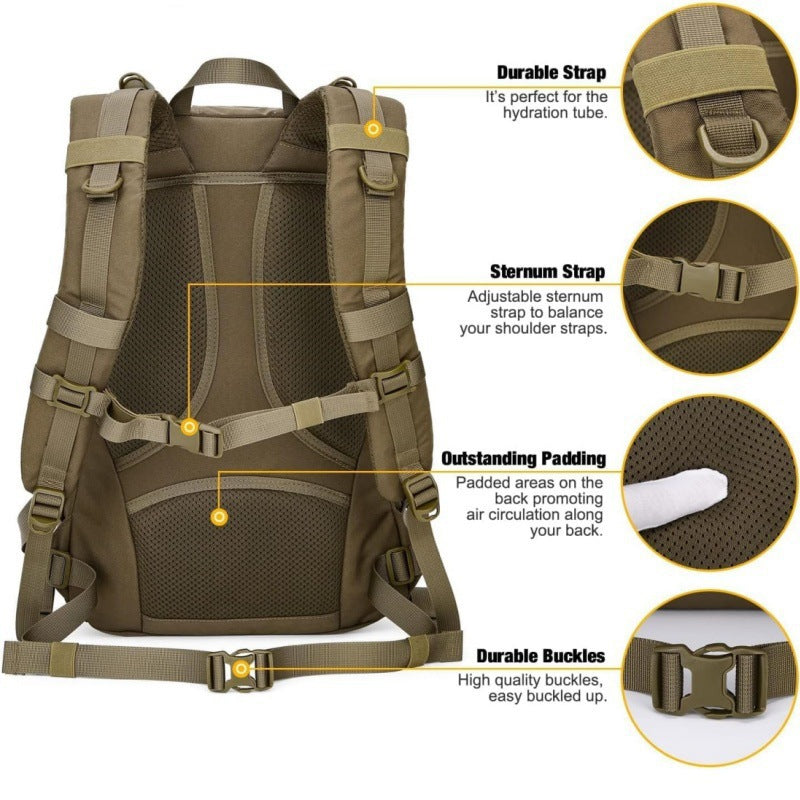 Taktischer Alltagsrucksack mit Modularem Fächersystem Brehn
