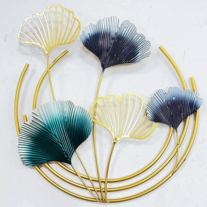 Elegante Botanische Metall Wandkunst Brehn