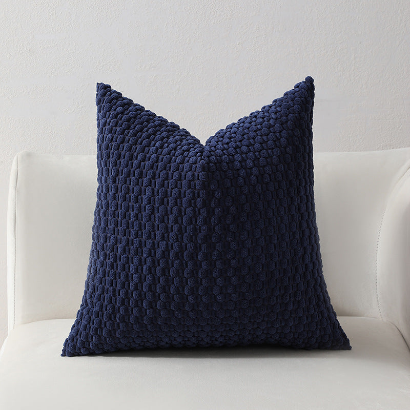 Strukturierter gestrickter Dekorationskissen