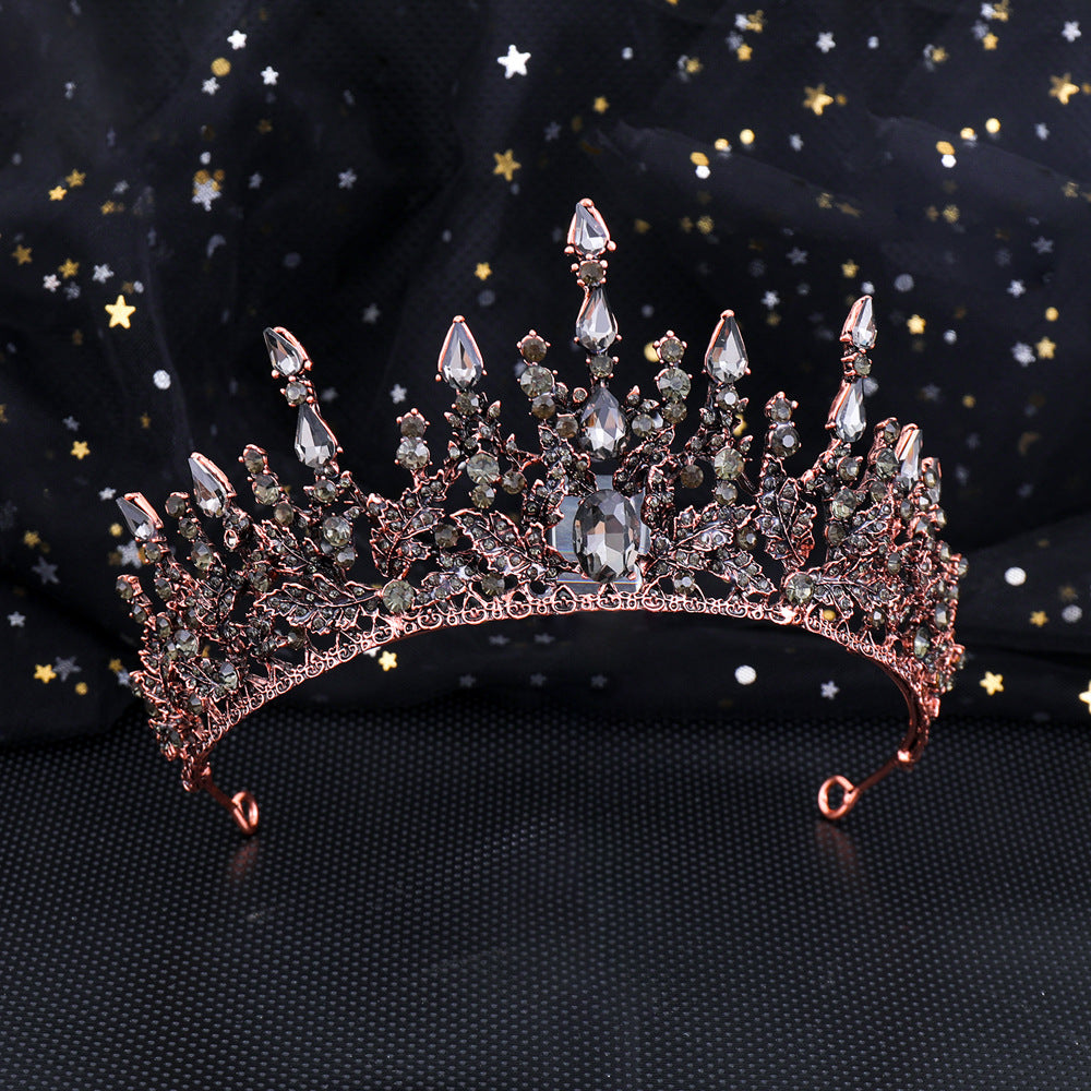 Damen Elegante Tiara mit funkelnden Kristallen Brehn