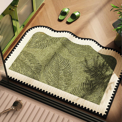 Blattmuster Memory Foam Badmatte Brehn