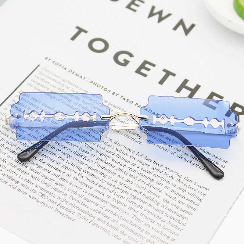Damen Modische Retro-Sonnenbrille im einzigartigen Design Brehn