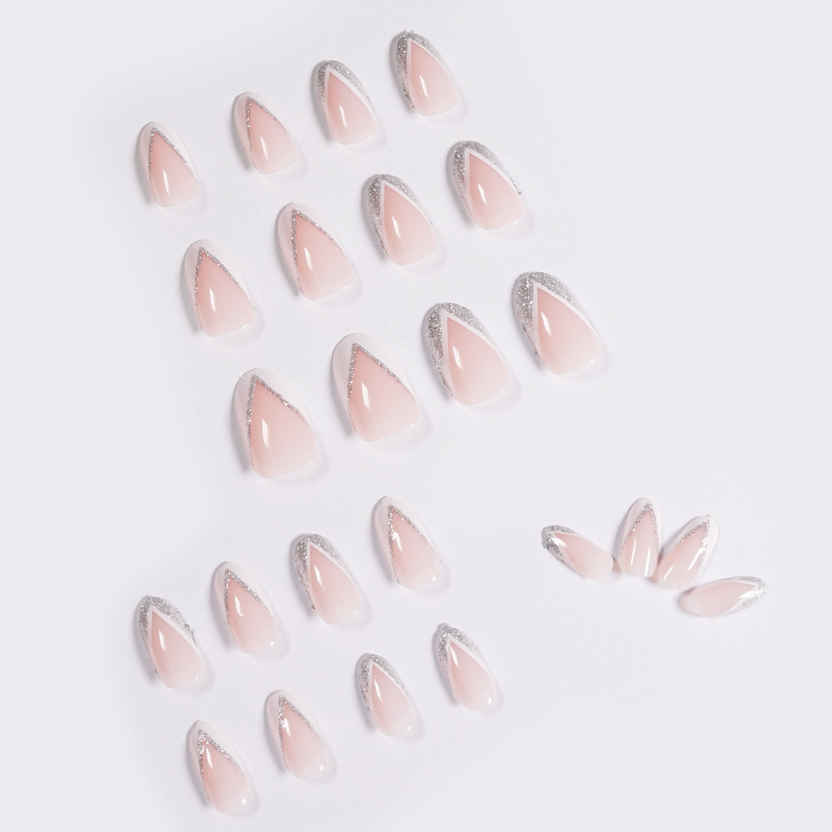 Elegante französische Spitze Nagelkunst Brehn