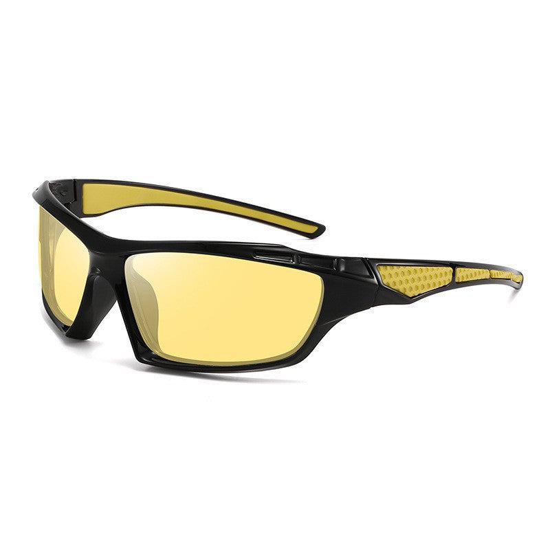 Unisex nan sportliche Wraparound-Sonnenbrille mit polarisierten, bruchsicheren Polycarbonat-Gläsern und rutschfesten Nasenpads Brehn