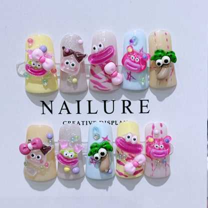 Künstlerisches 3D-Nagelkunstset