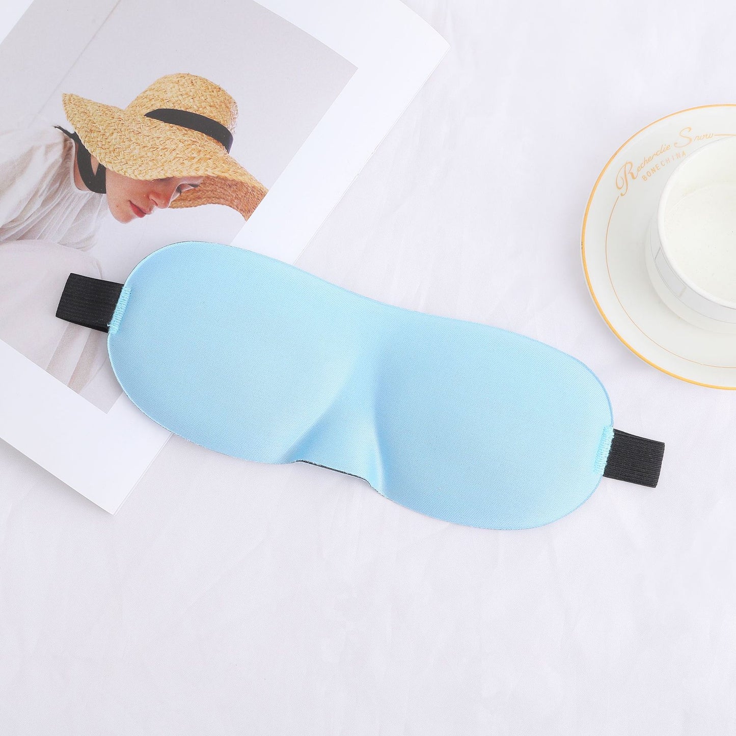 Unisex nan lichtblockierende Reisemaske mit thermoformbarer Nylonhülle und breitem Komfortband Brehn