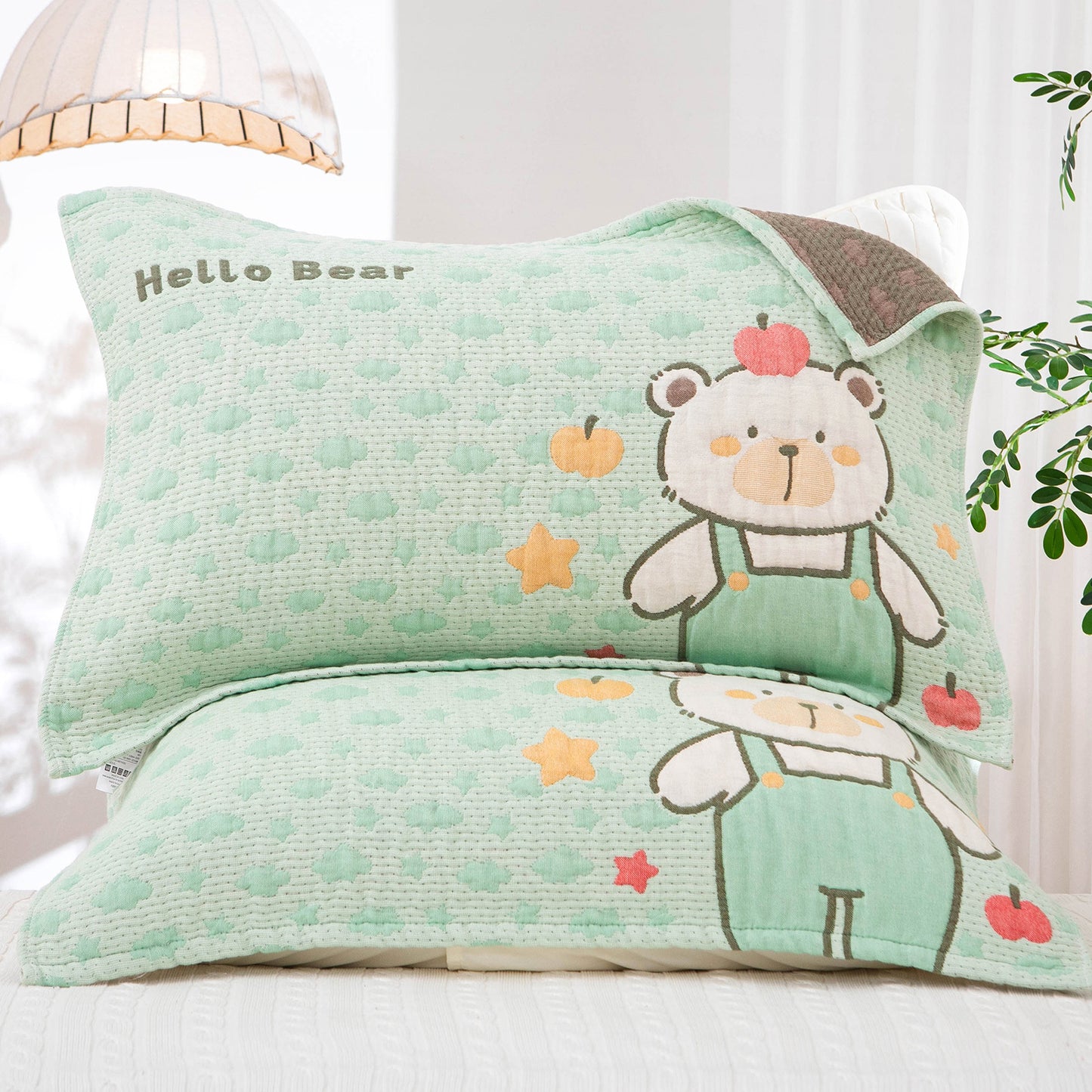 Damen Kissenbezug mit fröhlichem Pinguin-Motiv Brehn